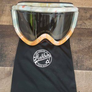 Ashbury Warlock Green & Orange Silver Snow Goggles